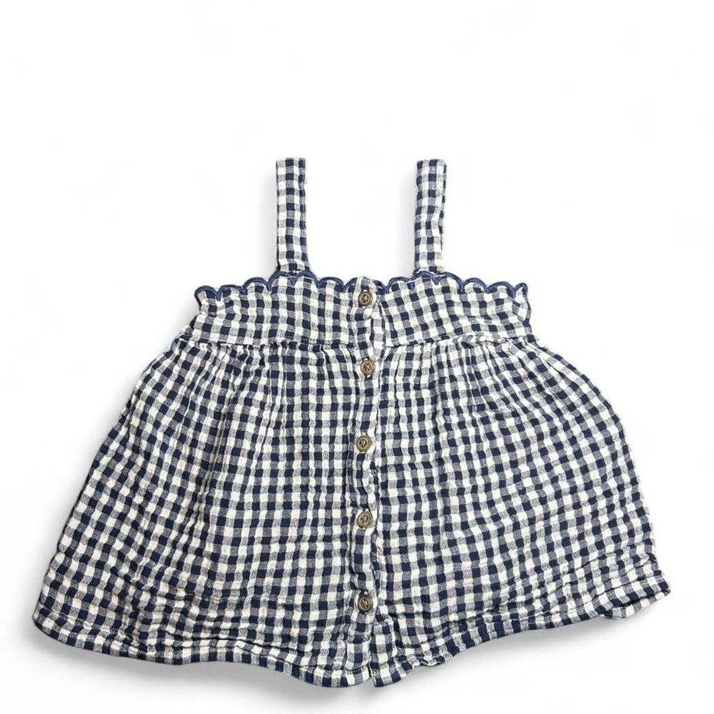 Gingham babydoll top💙